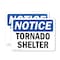 Signmission Tornado Shelter, 14 in W x Rectangle, Plastic OS-2PACK-NS-P-1014-L-16740 - alternate 1